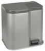 Curver Duo Pedaalemmer 15L+6L Zilver/Zwart Podgląd zdjęcia produktu 1