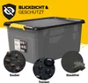 MONZANA® 6x Aufbewahrungsbox 40L mit Deckel 40kg belastbar Produktbild-Vorschau 5