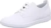 A white leather sneaker is shown from the side against a white background. Produktbild-Vorschau
