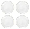 HOMLA Glasteller BARREL Goldrand 15 cm 4er-Set Produktbild-Vorschau 1