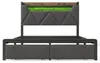 Letto imbottito 140x200 con testiera contenitore, Anteprima dell’immagine prodotto 12