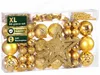 DEUBA® Weihnachtskugeln 66tlg Baumschmuck-Set mit Sternen Produktbild-Vorschau 1