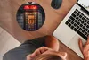MuchoWow® Mauspad Mousepad Tür - Cafe - Rot - Architektur - Produktbild-Vorschau 3