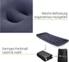 A collage of images showcasing features and portability of an inflatable mattress. Náhľad obrázku produktu