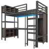 STILVORA Hochbett 90x200cm mit Schreibtisch und Produktbild-Vorschau 8