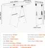 SucceBuy Séchoir à linge pliable avec 21 barres, réglable Voir les images du produit 7