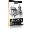 A sketch book with a drawing of a building on the cover. Náhled obrázku produktu