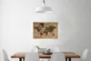 MuchoWow® Poster Weltkarte - Retro - Zeitung 60x40 cm - Produktbild-Vorschau 2