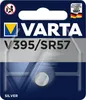 A Varta V395/SR57 silver button battery is shown in its retail packaging. Náhľad obrázku produktu