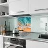 Küchenrückwand Spritzschutz Glas mit Motiv Meereswellen 40 Produktbild-Vorschau 2