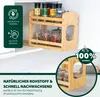 eluno ausziehbares Gewürzregal mit 2 Etagen aus Bambus 29 x Produktbild-Vorschau 6