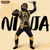 Goldenes Ninja Kostüm für Kinder Large 10-12 Jahre Produktbild-Vorschau 2