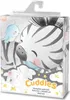 The product is a baby bedding set, packaged in a clear plastic box with a hanger. The packaging features a cute illustration of a zebra, a bird, and a lamb, along with the product name 'Cuddles'. Náhled obrázku produktu