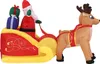 220cm Aufblasbarer Weihnachtsmann auf Schlitten mit 2 Produktbild-Vorschau 5