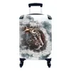 MuchoWow® Koffer Handgepäck Trolley Rollkoffer Kleine Produktbild-Vorschau 1