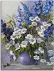 ARTland Leinwandbild Rittersporn Größe: 90x120 cm Produktbild-Vorschau 1