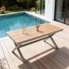 Gartentisch WINDY, WPC Holzoptik, champagner/natur, Produktbild-Vorschau 1