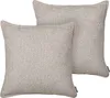 BELIANI Dekokissen 2er Set Beige Stoffbezug mit Füllung Produktbild-Vorschau 1