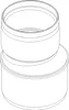 Poloplast POLO-KAL XS, Übergangsrohr, DN 110/90, 1 Stk. Produktbild-Vorschau 4