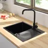 CECIPA max Spülbecken Schwarz mit Armatur 65 x 45 cm, Produktbild-Vorschau 9