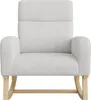 Fauteuil à bascule Fortuna Lai gris clair avec tissu Voir les images du produit 6