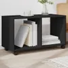 Skříňka na kolečkách černá 72 x 33 x 42,5 cm kompozitní Náhled obrázku produktu 2