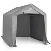 A grey fabric storage shed with an open front. Náhled obrázku produktu