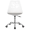 Springos® Bürostuhl Drehstuhl Weiß/Grau Ergonomisch Produktbild-Vorschau 3