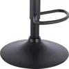 Close-up of the base and lower stem of a bar stool. Voir les images du produit
