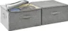 vidaXL Aufbewahrungsboxen 2 Stk. Stoff 43x34x23 cm Grau Produktbild-Vorschau 7