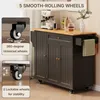 BEALIFE Carrello da cucina con ripiano estraibile, 3 Anteprima dell’immagine prodotto 4