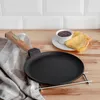 Pfannkuchen Bratpfanne Gusseisen 24 cm Holzgriff Produktbild-Vorschau 2