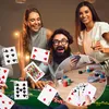People playing poker and cards are flying in the air. Podgląd zdjęcia produktu