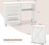 COSTWAY 2 in 1 Mobile da cucito e scrivania pieghevole, Anteprima dell’immagine prodotto 3
