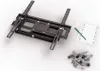 A black TV wall mount with included hardware and instructions. Produktbild-Vorschau