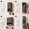 Badezimmerschrank Anthrazit ARIZA, 161x28x25 cm, 6 Produktbild-Vorschau 15