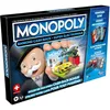 The image shows the front of a Monopoly Banking Cash-Back board game box, featuring Mr. Monopoly and game elements. Produktbild-Vorschau