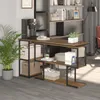 Mondeer Eckschreibtisch drehbarer Computertisch 135,5 x 110 Produktbild-Vorschau 8