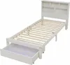 MODFU Klassische Betten 90 x 200 cm Holzbett Einzelbet mit Produktbild-Vorschau 8