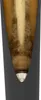 A close-up view of the bottom section of a tall, slender lamp with a dark gray exterior and a gold-leaf interior. Anteprima dell’immagine prodotto