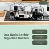 BergHOFF Home Topfset Edelstahl 5 teilig, Stieltopf 16 cm, Produktbild-Vorschau 3