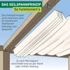 Seilspann-Sonnensegel 270x140cm beige/sand Produktbild-Vorschau 5