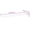 The Living Store Tischplatte 140x30x4 cm Rechteckig Produktbild-Vorschau 9