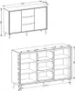 Calicosy - Credenza a 2 ante e 3 cassetti L135 cm - ARONA Anteprima dell’immagine prodotto 12