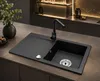 Faizee Home Granitspüle 75 x 44 cm Nachtschwarz – inklusive Produktbild-Vorschau 3