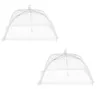 Speisehaube Abdeckhaube Fliegenhaube weiß 2er Set 30x30 cm Produktbild-Vorschau 1