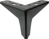 Set von 4 Möbelbeinen „Stern“ in Mattschwarz, Höhe 10 cm, Produktbild-Vorschau 4