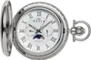UMR RUHLA Taschenuhr TU-8613, Quarz, Mondphase, Edelstahl, Produktbild-Vorschau 1