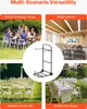 A collage of images showing a chair cart in different settings: a backyard gathering, a meeting room, an outdoor event, and a small event space. Anteprima dell’immagine prodotto