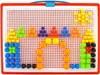 A pegboard toy with colorful pegs arranged to form a mosaic pattern. Anteprima dell’immagine prodotto